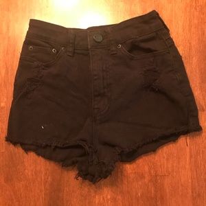 BDG High Waisted Black Shorts